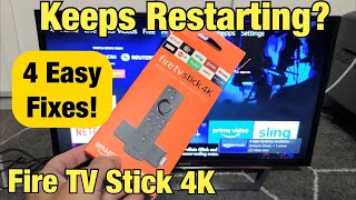 Fire TV Stick 4k: Keeps Restarting? 4 Fixes!