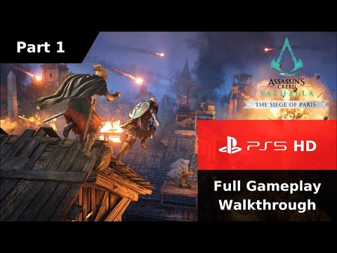 Assassins Creed Valhalla Siege of Paris dlc PS5 Gameplay Walkthrough Part 1 - No Commentary