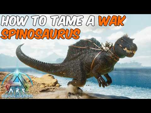 How To Tame a WAK Spinosaurus in ARK Survival Ascended + Full Ability Guide