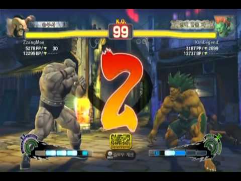 SFIV AE Team Battle 15 - ZzangMoo(Zangief) VS KimLegend(Blanka)