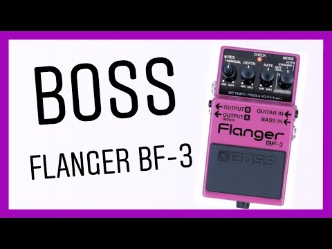 Boss Flanger BF-3 Guitar/Bass Pedal DEMO (Fender Telecaster/clean channel)