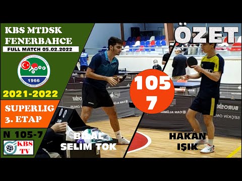 BİLAL SELİM TOK - HAKAN IŞIK (KBS MTDSK - FENERBAHÇE) MAÇ 7 2021- 2022 SÜPERLİG 4. ETAP