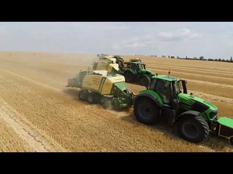 Lohnunternehmen Karl Krumm 2018  Deutz 9340 TTV + Krone HDP 1290