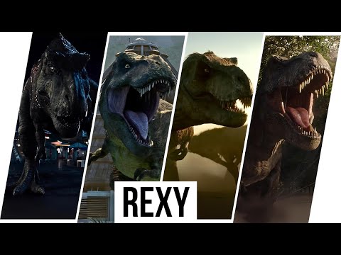 Rexy Evolution / Tyrannosaurus rex (1993-2024) | Jurassic Park Franchise
