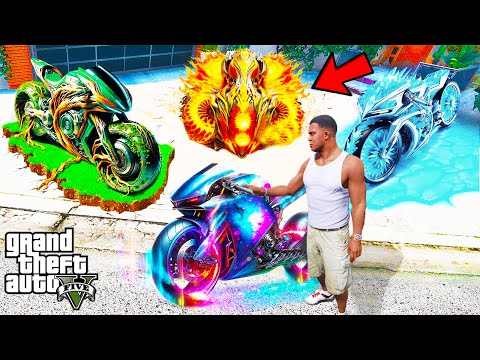 Franklin Collecting RARE ELEMENTAL SUPERBIKES in GTA 5 | SHINCHAN and CHOP