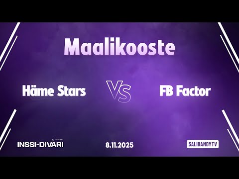 Maalikooste: Häme Stars - FB Factor (Inssi-Divari N)