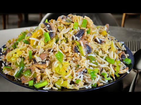 Restaurant Style Perfect Mushroom Fried Rice | Lunch Box Recipe | Variety Rice | Fried Rice