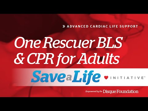 3e: One-Rescuer BLS and CPR for Adults (2025)