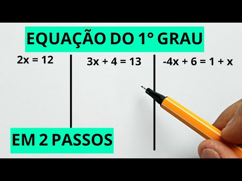 FIRST DEGREE EQUATION | IN TWO STEPS | EASY METHOD