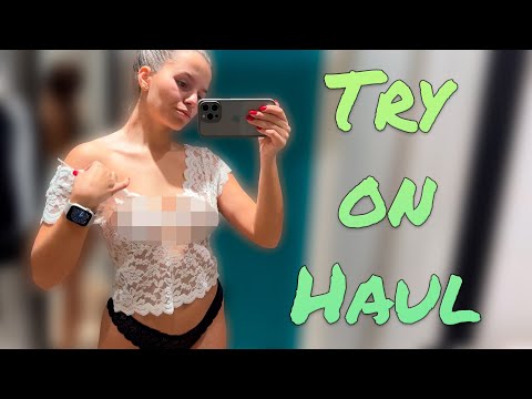 [4K] Try on Haul | Transparent Clothes