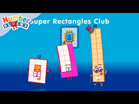 Super Rectangles Club 🟥 | Learn to count - Numberblocks Full Episodes | Maths for Kids
