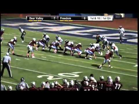 Freedom QB #7 Dante Mayes TD Pass to WR #5 Darrell Daniels