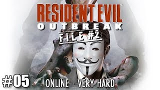 Resident Evil Outbreak File #2 Very Hard  "Flashback pt 1" - Online 4 player Co-Op Ep 05