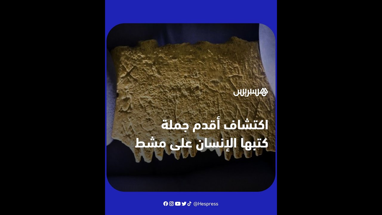اكتشاف أقدم جملة كتبها الإنسان على مشط باللغة الكنعانية منذ نحو 3700 عام thumbnail