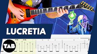 LUCRETIA Megadeth Guitar TAB | Lesson | Tutorial | Cover