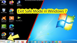 How to exit safe mode windows 7