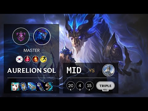 Aurelion Sol Mid vs Galio - KR Master Patch 10.22
