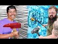 ESCAPING 100 Layers of ICE vs DUCT TAPE!