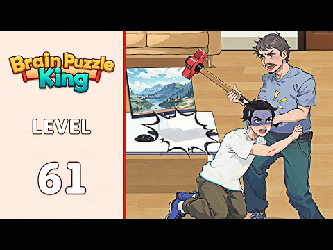 Brain Puzzle King Level 61 Father-Son Life Swap | Every Puzzle Solved! 🎯