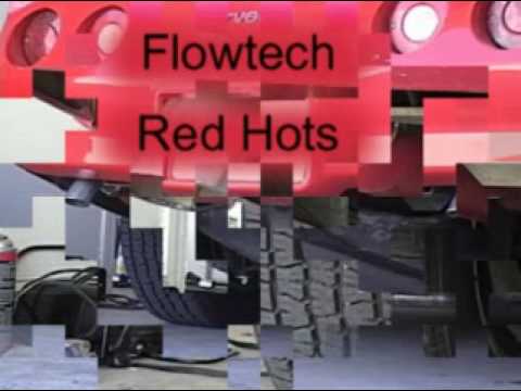 Športový rezonátor alebo športový výfuk FLOWTECH RED HOT 55, 60 a 65 mm (vonkajší priemer)