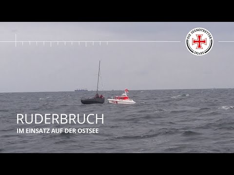 Einsatzvideo: Ruderbruch mitten auf der Ostsee