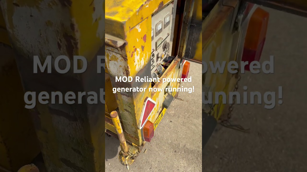 Reliant engine powered MOD generator now running. Next step pop the belt on and check output!