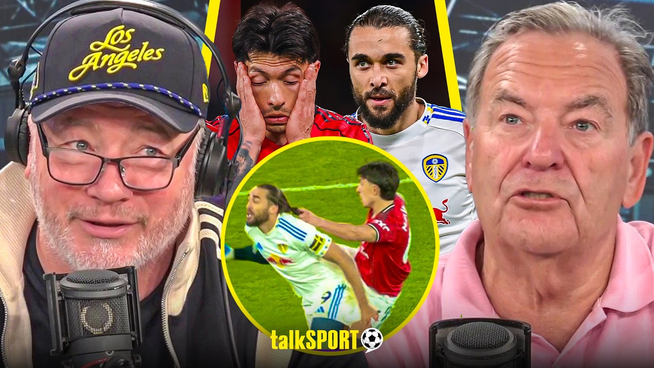 "NOT A RED CARD!" talkSPORT REACT to Martinez Being SENT OFF for HAIR PULL in Man Utd Loss to Leeds!