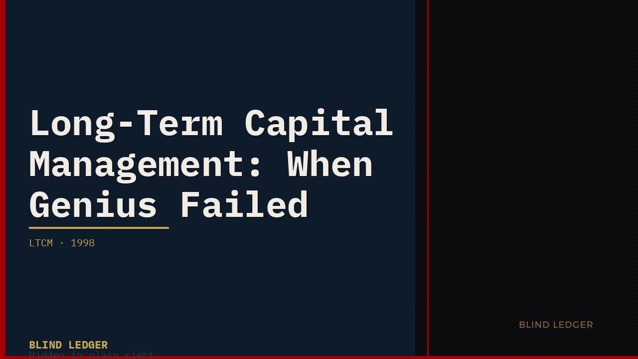 Long-Term Capital Management: When Genius Failed