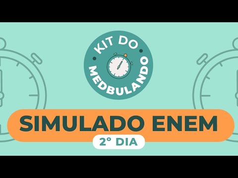 Cronômetro ENEM segundo dia | Kit do Medbulando Dia 2 | Me Salva! Medicina 🩺