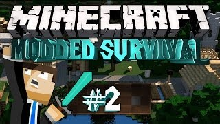 preview picture of video 'Minecraft: MADPACK SURVIVAL! #2 I FOUND A VILLAGE'