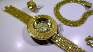 LEMONADE COMBO #2! Lab Made YELLOW Diamond "Watch+Chain+360 Ring" video - Gucci Mane jewelry