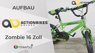 Kinderfahrrad Aufbau - Zombie 16 Zoll Fahrrad - Montage Anleitung | Unboxing | Deutsch 👍