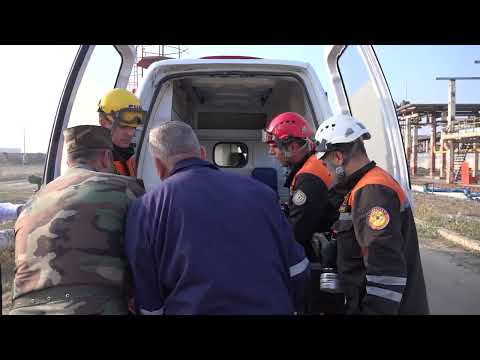 FHN-in Dövlət Yanğından Mühafizə Xidməti yanğın-taktiki təlim keçirib