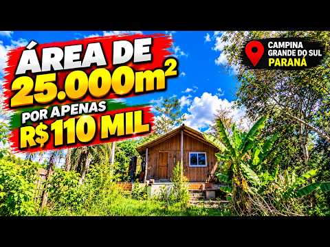 CHÁCARA COM PREÇO DE OCASIÃO 25.000M² R$110 mil
