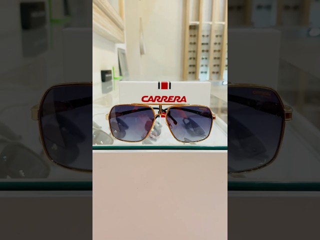 Vídeo relacionado con Carrera Gafas de Sol 1054/S GOLD/DARK BLUE SHADED 63/12/145 hombre