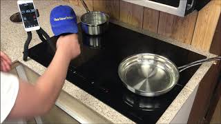 Boiling water test and review on Frigidaire FGIC3066TB Gallery Induction Cooktop.