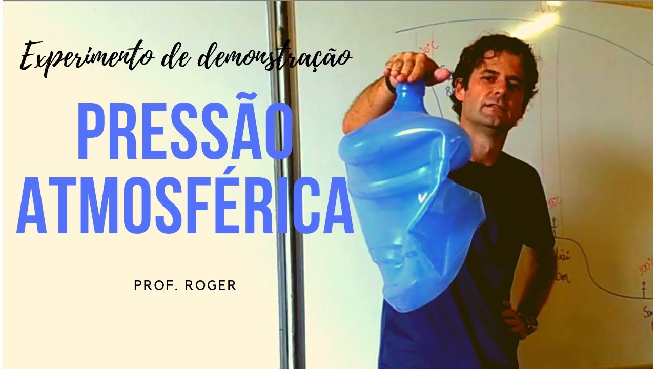 A pressão atmosférica e a implosão do garrafão de água