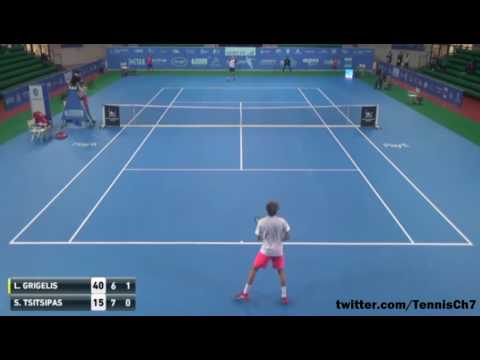 Stefanos Tsitsipas vs Laurynas Grigelis Highlights ANDRIA 2016