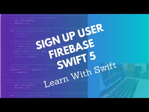 2022 Swift: for beginners part 10, build your first app(create user Firebase)