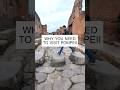 WHY you need to visit Pompeii🤯 #travel #pompeii #italy #perillotours #vacation