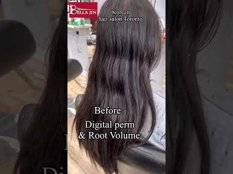 Digital perm With Roots Volume Perm | K-pop Hair Salon...