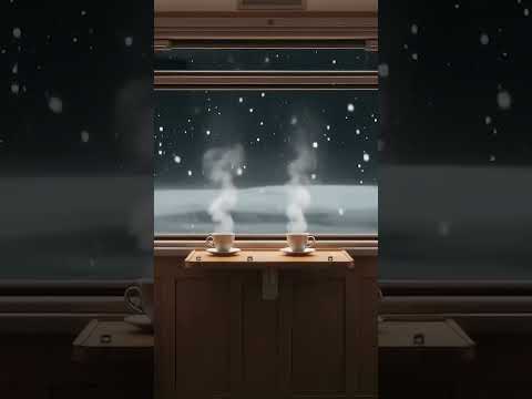 🚆 A rainy window, steaming coffee… care to join this ride? 🌙  #ambience #sleepasmr #trainasmr