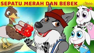 Download lagu Sepatu Merah dan Bebek   Serigala dan 7 Anak Domba | Kartun Anak Anak | Bahasa Indonesia Cerita Anak mp3