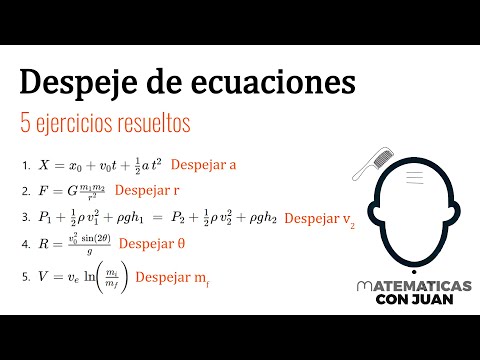CÓMO DESPEJAR ECUACIONES. 5 Ejercicios resueltos de despejes