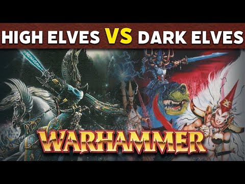 High Elves vs Dark Elves Warhammer 5th Edition Battle Report