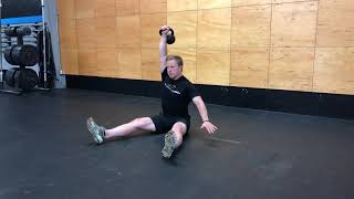 Single-Arm Kettlebell Z-Press