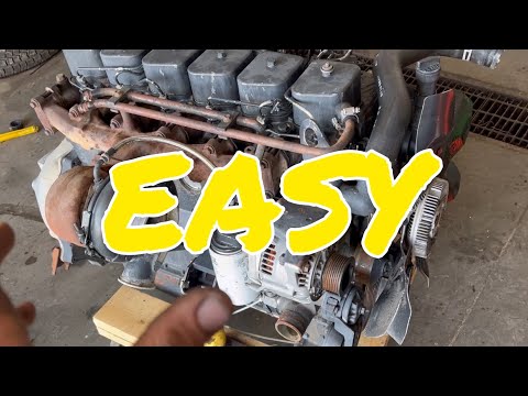 How to bleed the fuel lines mechanical diesel injection #12valve#cummins#howto