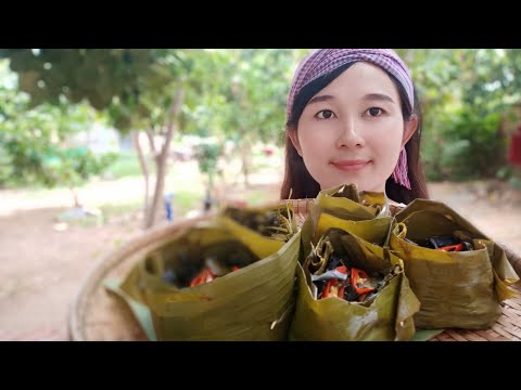 A mok fish recipe/do you have Gnor leave in your place?Khmer food,cooking by Laminh.