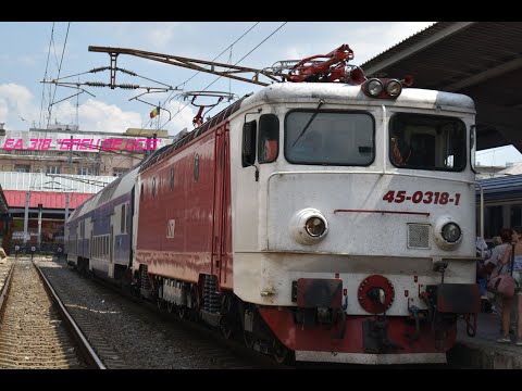 EA 318 "Ultimul Mohican" paraseste Gara Bucuresti Nord cu trenul IR 1657: Bucuresti Nord - Bacau