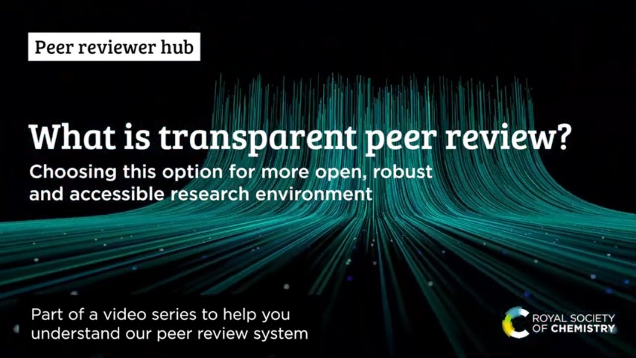 What is transparent peer review?